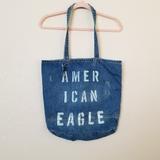 American Eagle Outfitters Bags | American Eagle Outfitters Denim Tote Bag | Color: Blue | Size: Os