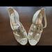 Michael Kors Shoes | Michael Kors Silver Zip Heels | Color: Silver | Size: 6.5