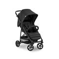 Hauck Buggy Rapid 4 bis 25 kg, Kinderbuggy Klein Zusammenklappbar, mit Liegefunktion, Höhenverstellbar, Großer Korb, Schwarz