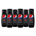 Sodastream - Set of 6 x Pepsi Max concentrates, Sugar-Free, 100% Original Flavour, with Measuring Cap, 6 x 440 ml.