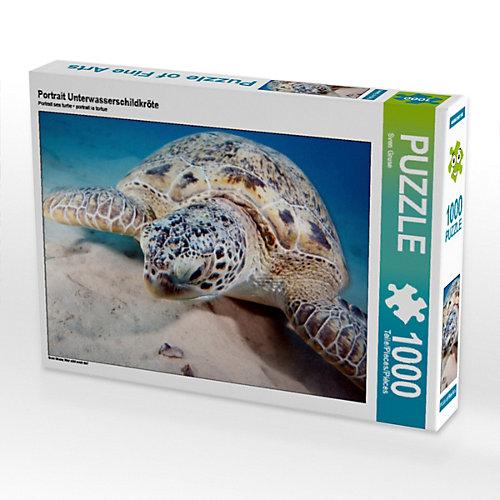 Puzzle Portrait Unterwasserschildkröte Foto-Puzzle Bild von Sven Gruse Puzzle