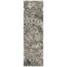 Gray 27 x 0.5 in Indoor Area Rug - Bungalow Rose Brantley Floral Handmade Tufted Area Rug Polyester/Wool | 27 W x 0.5 D in | Wayfair