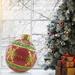 Christmas Time Oversized Resin Christmas Bulb Ornament w/ Snowflake Pattern Resin in Red | 18 H x 15.5 W x 15.5 D in | Wayfair CT-RS018OR1-RD