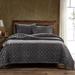 Rosdorf Park Annita Solid Faux Silk Velvet Romantic Western 1 Piece Quilt Velvet in Gray | King Quilt | Wayfair 6CC3B1193B8D4B6587B70A6A716CEB76