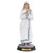 Trinx 12"H St. Teresa Statue Holy Figurine Religious Decoration Resin in Blue/White | 12 H x 4.5 W x 4 D in | Wayfair