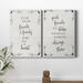 Trinx Six Feet - 2 Piece Wrapped Canvas Textual Art Print Set Canvas, Solid Wood in White | 27 H x 36 W x 1 D in | Wayfair
