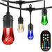 Enbrighten Vintage Seasons LED Color Changing Café String Lights, 24Ft. – 37791 in Black | 4.125 H x 24 W in | Wayfair