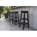 Andover Mills™ Knaack Patio Bar Stool Plastic in Black | 30 H x 14 W x 14 D in | Wayfair 17B16A57E94B416BA210DAFCA1F61B8D