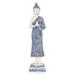 Bungalow Rose Buddha Praying Feng Shui Resin in Blue/White | 14.25 H x 4 W x 4 D in | Wayfair DC79CC73B45448638DA8E1576F21E511