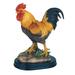 August Grove® Willowood 7.5"H Orange Rooster Statue Wild Animal Decoration Figurine Resin in Black/Yellow | 7.5 H x 4.5 W x 4 D in | Wayfair