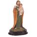 Trinx 5"H Saint Joseph Holding Baby Jesus Statue Holy Figurine Religious Decoration Resin in Brown/Gray | 5 H x 2 W x 2 D in | Wayfair