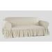 Eider & Ivory™ Box Cushion Loveseat Slipcover Cotton in Gray | 41 H x 72 W x 38 D in | Wayfair 09A530FCA9054DCEBBCC6462D73CC7D7