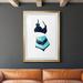 Dovecove Vintage Swimwear III - Picture Frame Painting Print on Paper in Black/Blue | 42.5 H x 30.5 W x 1.5 D in | Wayfair