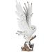 Loon Peak® Somona Snowy Owl Wings up Figurine Resin in Brown/White | 17 H x 10 W x 8 D in | Wayfair 9C1E3E2B199B42EBBC2555BF0DAB32B3