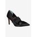 Women's Hirisha Pump by J. Renee in Black Satin (Size 10 1/2 M)