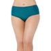 Plus Size Women's Mid-Rise Full Coverage Swim Brief by Swimsuits For All in Mediterranean (Size 22)