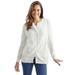 Plus Size Women's Perfect Long-Sleeve Cardigan by Woman Within in Ivory (Size 4X) Sweater