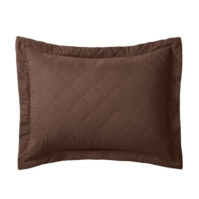 BH Studio Reversible Quilted Sham by BH Studio in Chocolate Latte (Size KING) Pillow