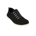Wide Width Women's CV Sport Ariya Slip On Sneaker by Comfortview in Black (Size 9 W)