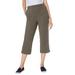 Plus Size Women's Capri Fineline Jean by Woman Within in Grey Denim (Size 40 W)