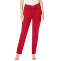 Plus Size Women's Classic Cotton Denim Straight-Leg Jean by Jessica London in Classic Red (Size 36) 100% Cotton