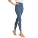 Plus Size Women's Stretch Cotton Legging by Woman Within in Heather Navy (Size L)