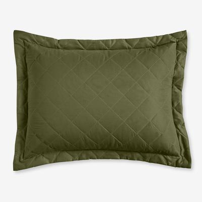 BH Studio Reversible Quilted Sham by BH Studio in Green Chocolate (Size KING) Pillow