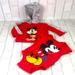 Disney Shirts & Tops | Disney Mickey Mouse Sweatshirt & One Piece 0-3 Months *A | Color: Gray/Red | Size: 0-3mb