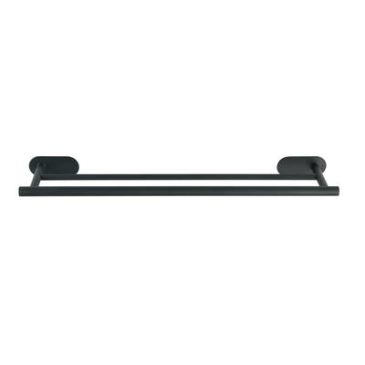 WENKO - Turbo-Loc® Badetuchstange Duo Orea Black Matt, 60 cm Badzubehör 1 ct