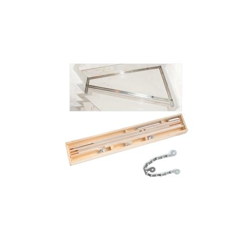 BAUTEC Winkelschablone inkl. Rundungselement » Profi-Set 1 » 18-tlg. » Treppen-Schablone » Treppenlehre