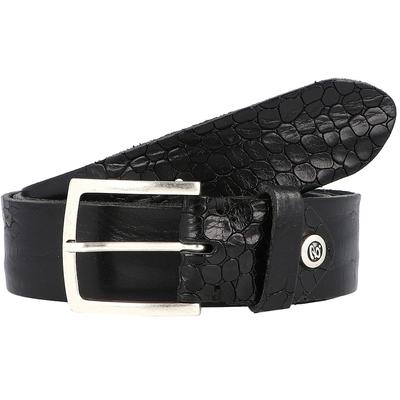 b.belt - Gürtel Leder 1 ct Schwarz Herren