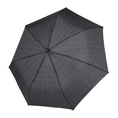 doppler Fiber Magic Taschenschirm 27 cm glen check Grau Herren