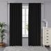 Latitude Run® Maksymilan Room Darkening Curtains Back Tab & Rod Pocket Thermal Insulated Blackout Curtains in Black/Brown | 72 H in | Wayfair