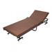 Alwyn Home Folding Bed Simp-Le 2 Fold Portable Office Lounge Bed Home Adult Siesta Bed in Brown, Size 74.8 H x 35.4 W in | Wayfair