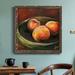 Wexford Home Printed Rustic Fruit II - Picture Frame Wall Art on Canvas Canvas, Wood in Brown/Green/Indigo | 17 H x 17 W x 1.5 D in | Wayfair