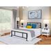 Zipcode Design™ Frasher Standard Bed Metal in Black | 39.37 H x 55.51 W x 81.5 D in | Wayfair 353265B2A58A4FEAAE80F7129CE47745