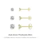 AIDE 2/3/4mm Mini boucles d'oreilles en diamant en argent Sterling 925 pour femmes tendance 2021