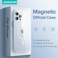 Pomerroom-Coque magnétique transparente pour iPhone chargeur sans fil coque arrière magnétique