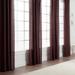 Chanasya Faux Belgian Flax Semi-Sheer Window Kitchen Bedroom Curtain Panel Pair (Set of 2)