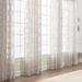 Chanasya Voile Quatrefoil Textured Kitchen Bedroom Sheer Window Curtain Panel Pair (Set of 2)