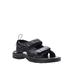 Men's Men's SurfWalker II Leather Sandals by Propet in Black (Size 11 XXW)