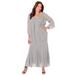 Plus Size Women's Masquerade Beaded Dress Set by Catherines in Grey (Size 26 W)