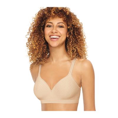 Plus Size Women's Ultimate Perfect Coverage ComfortFlex Fit Wirefree Bra by Hanes in Soft Taupe D (Size S)