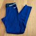 Nike Pants & Jumpsuits | Blue Nike Chevron Detail Workout Leggings - Size Large | Color: Blue/White | Size: M