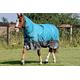 JUMP EQUESTRIAN TURNOUT RUGS FOR HORSES 100G FILL COMBO NECK WATERPROOF TURNOUT RUG 600 D (5'6'', TEAL/GREY)