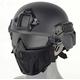 PJ Tactical Fast Helmet And Full Face Protection Air Gun Mask With Detachable Anti-fog Goggles For Air Gun Paintball CS Games
