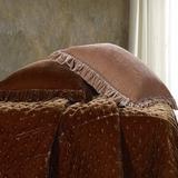 Rosdorf Park Annita Solid Faux Silk Velvet Ruffled 27x27 inch Euro Sham in Brown | 27 H x 27 W in | Wayfair D7959A5F888A473A8F010FC59C7944C6