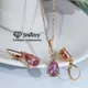 Boucles d'oreilles pendantes en Zircon plaqué or Rose bijoux fins sans chaîne AAAAA AAAAA