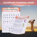 Tableau de doigté de saxophone affiche d'accords de musique en papier enduit durable pour les
