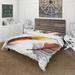 Designart 'Colourful Boho Feathers IV' Bohemian & Eclectic Duvet Cover Set